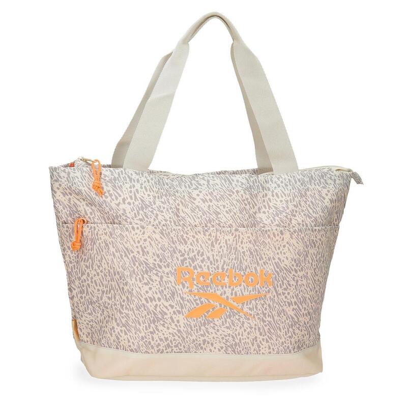 Tote Bag Mujer Reebok Leopard 41cm Beige