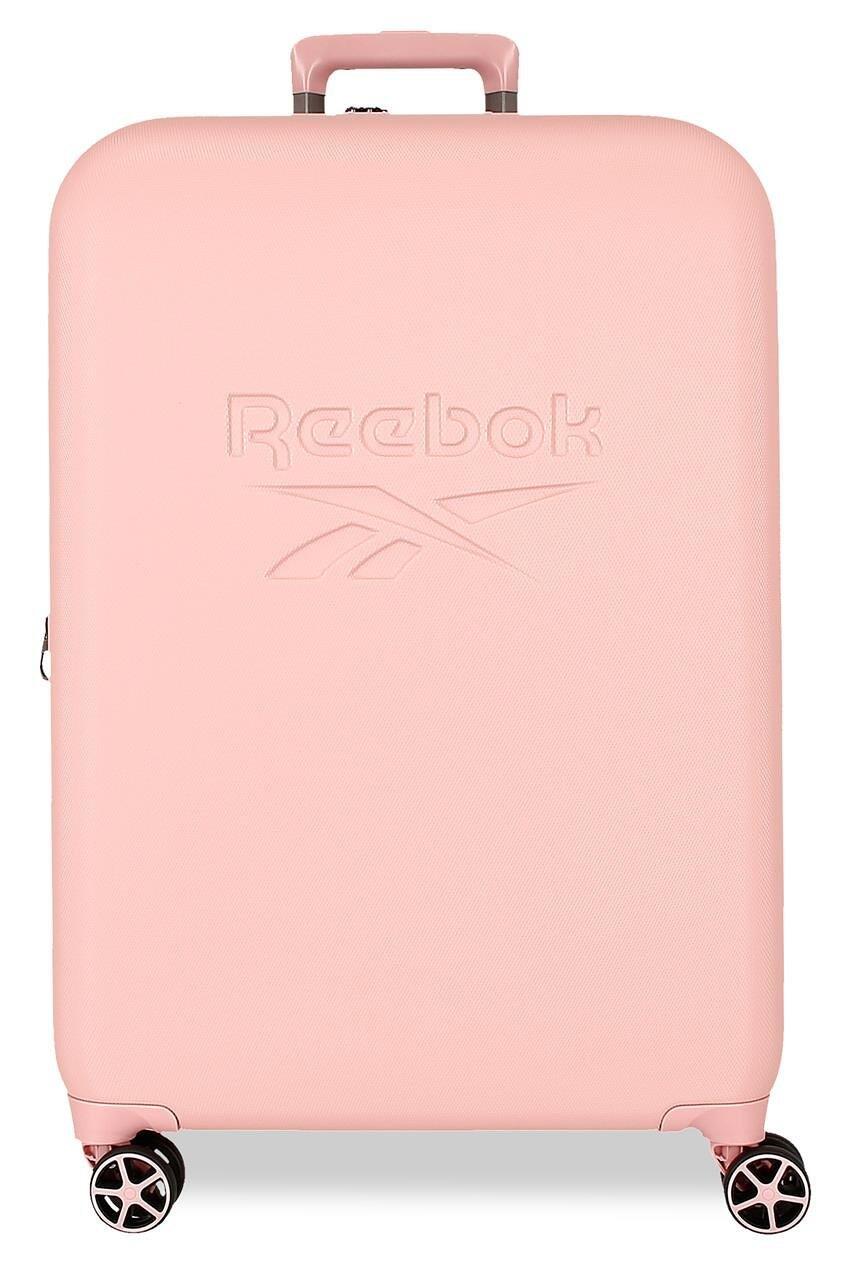 Mala média abs rígida feminina reebok franklin 70cm 73l rosa