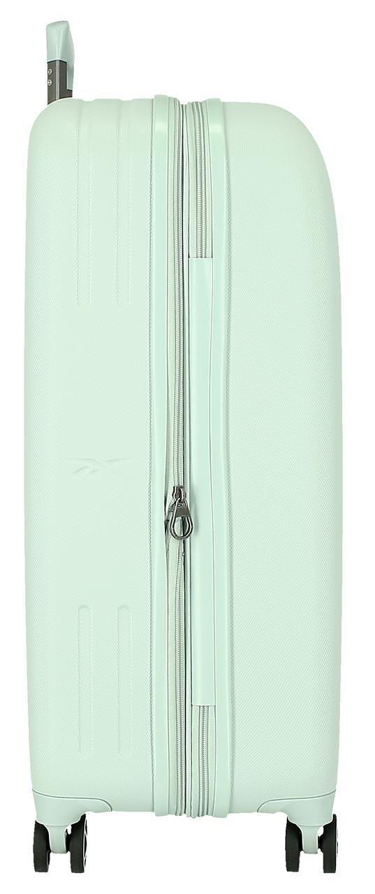 Maleta mediana ABS rígida Unisex Reebok Franklin 70cm 73L Verde 3/5