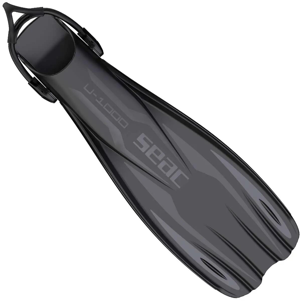 Palmes di nuoto Seac U-1000 Nere 2/10