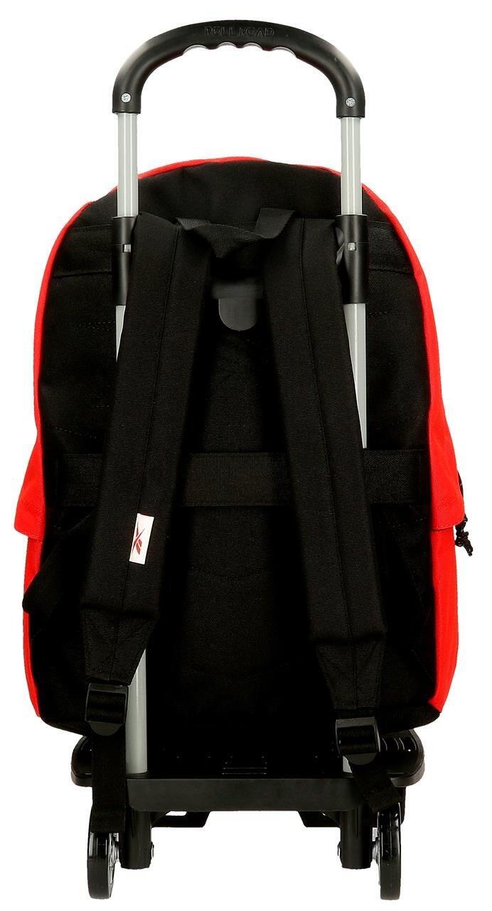 Zaino scolastico con carrello unisex Reebok Boston 44cm Rosso 2/5