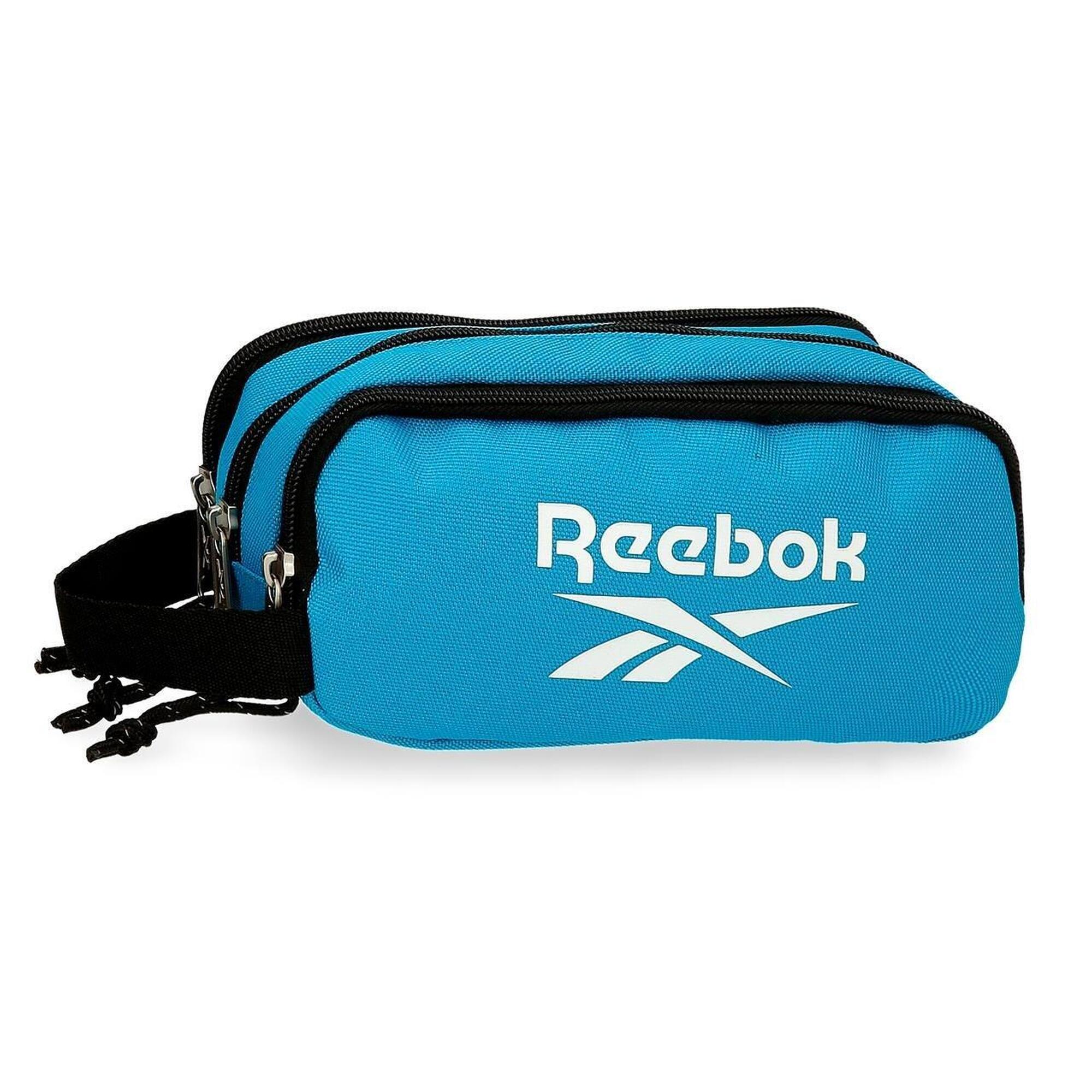 Estojo de três compartimentos Unisex Reebok Boston 10cm Azul