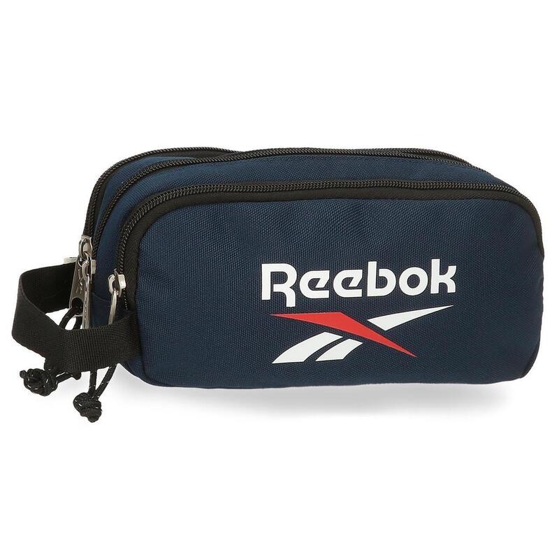 Estuche tres compartimentos Unisex Reebok Boston 10cm Azul marino