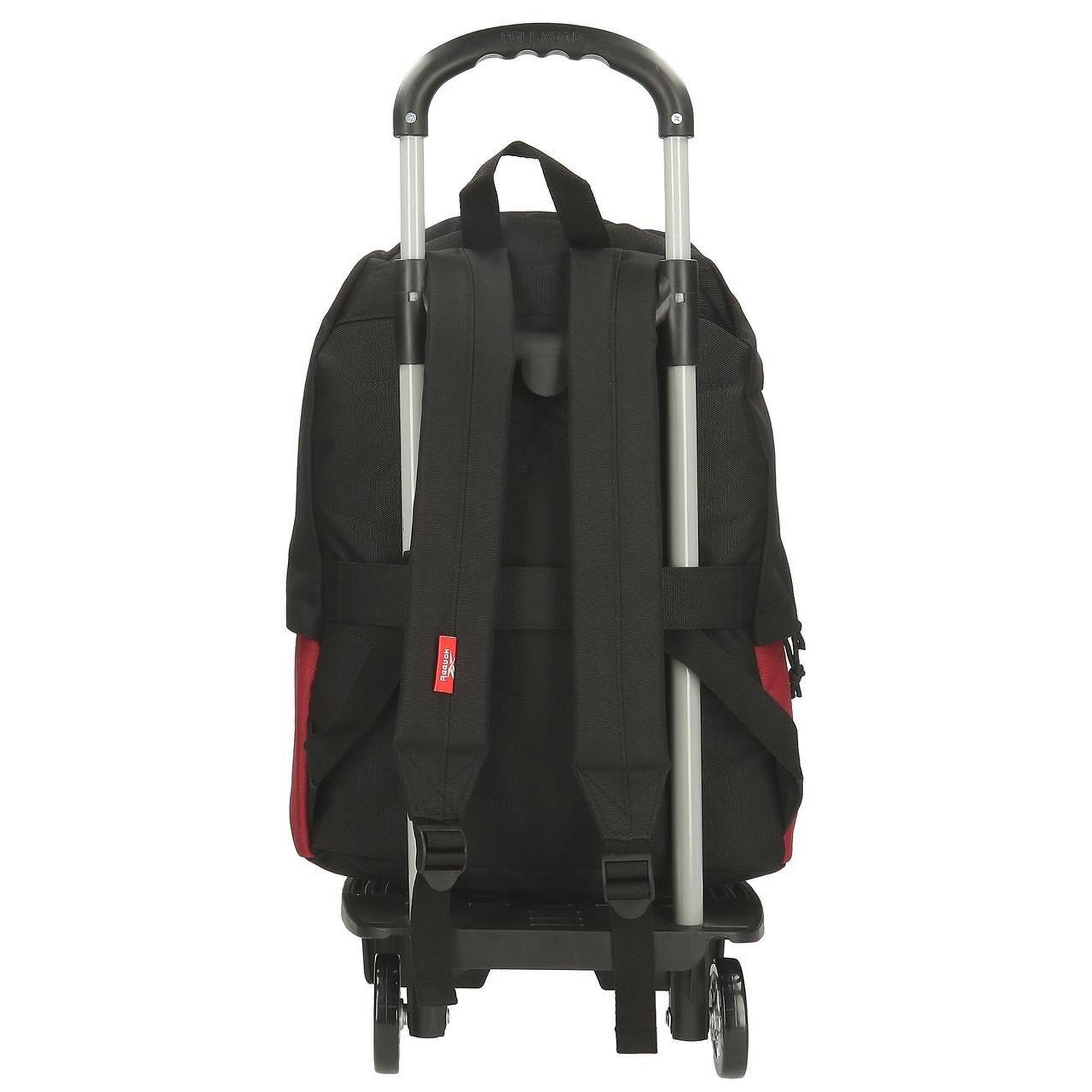 Mochila escolar con carro Reebok Portland 44cm Negro