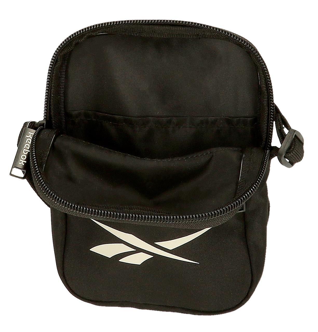 Borsa a tracolla piccola unisex Reebok Malden 17cm Nero 3/5