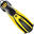Labe SCUBA Mares - AVANTI SUPERCHANNEL OH, Galben, S