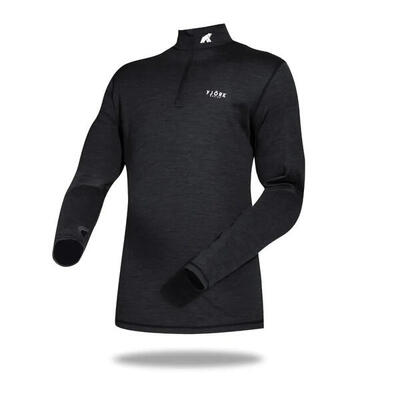 LangärLSiges Herren-T-Shirt aus 100 % Merinowolle – Finn 210 Zip