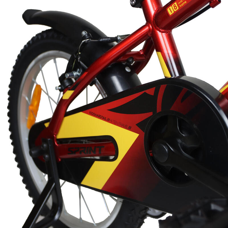 Bicicleta de montanha infantil 18" Umit Casper Vermelho/Laranja