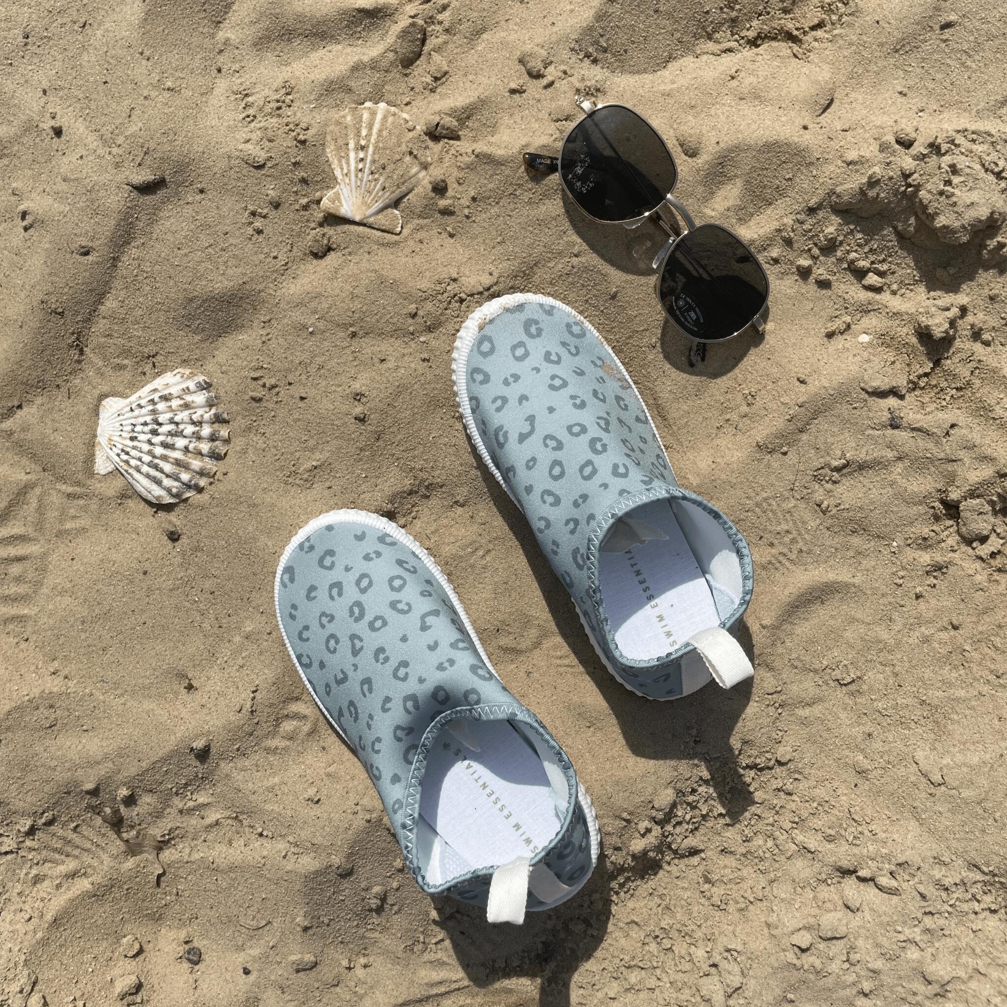 Swim Essentials Scarpe da scoglio per bambini - Verde - Leopard - Taglia 30 2/4