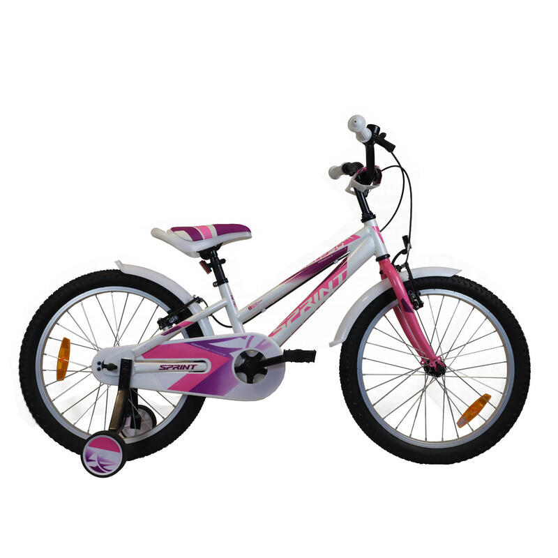 Bicicleta de Montaña 20" Umit Calypso Blanca/Rosa Para Niños de 6 a 9 Años