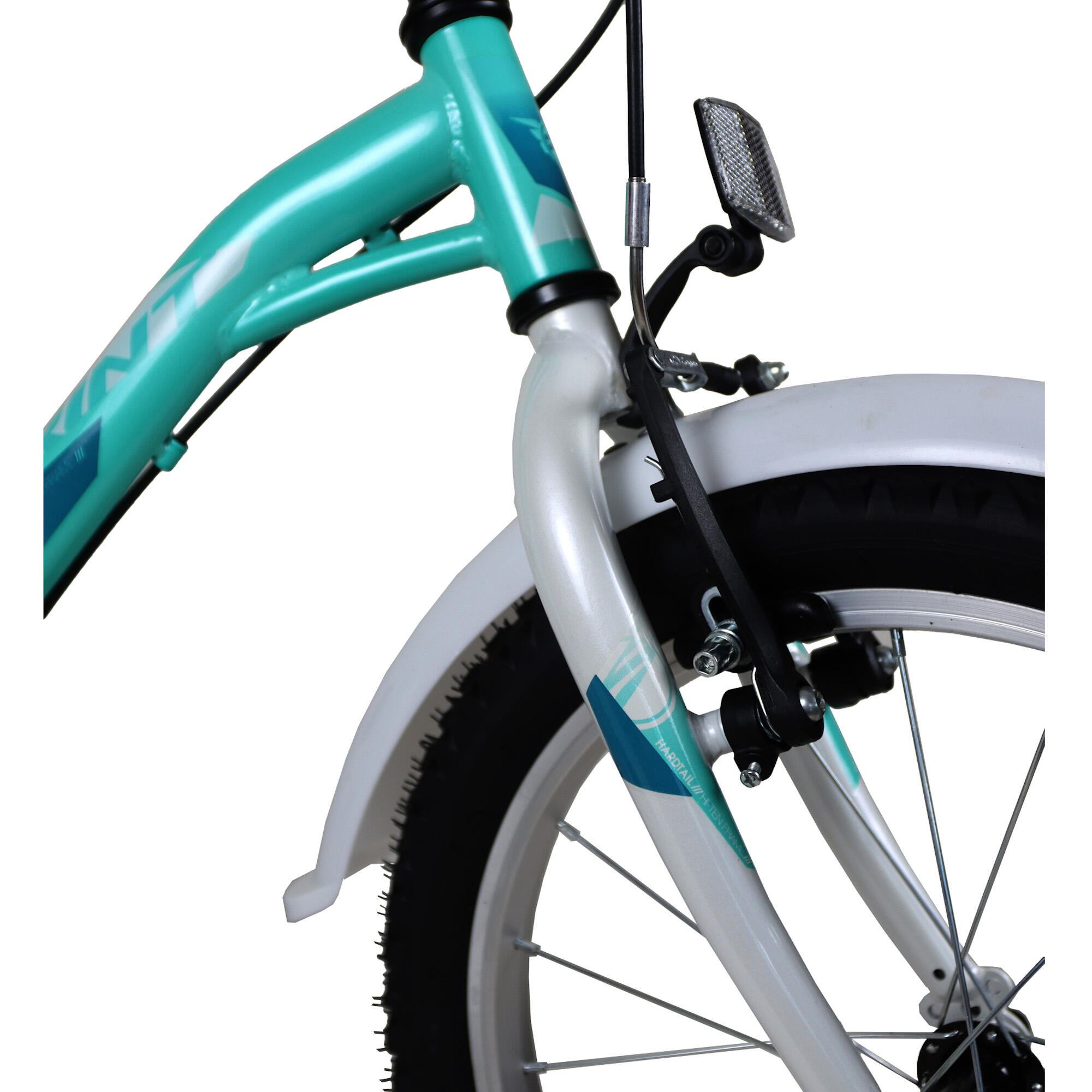 Bicicleta de Montaña Infantil 18" Umit Alyce Blanca/Turquesa 2/6