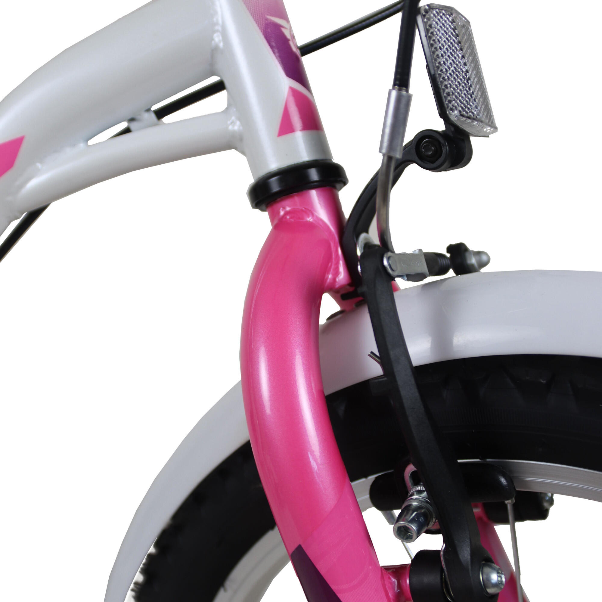 Bicicleta de montanha infantil Umit Alyce 18" branca/rosa 2/5