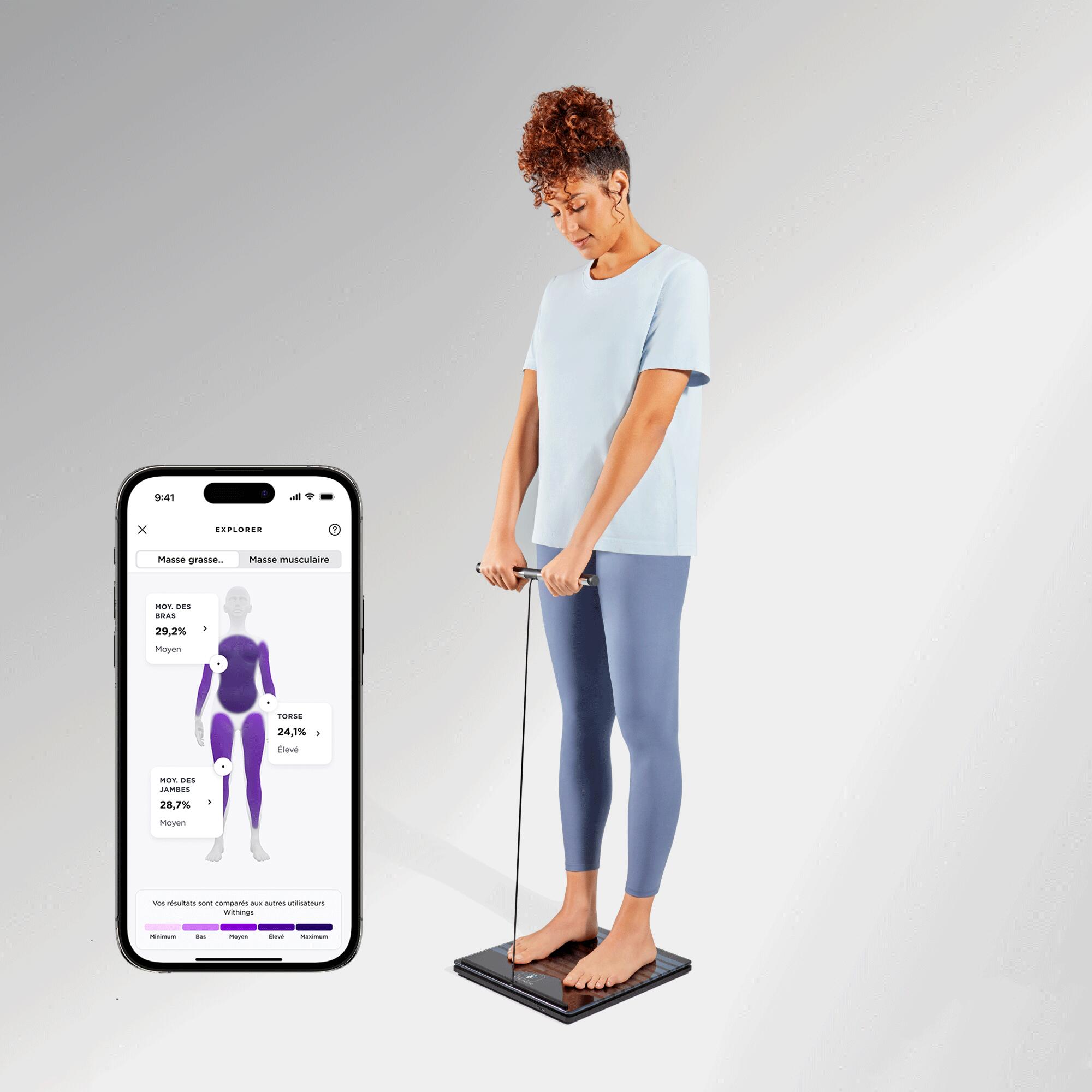 WITHINGS Body Scan - Balance connectée WIFI pèse-personne impédancemètre Noir 2/6