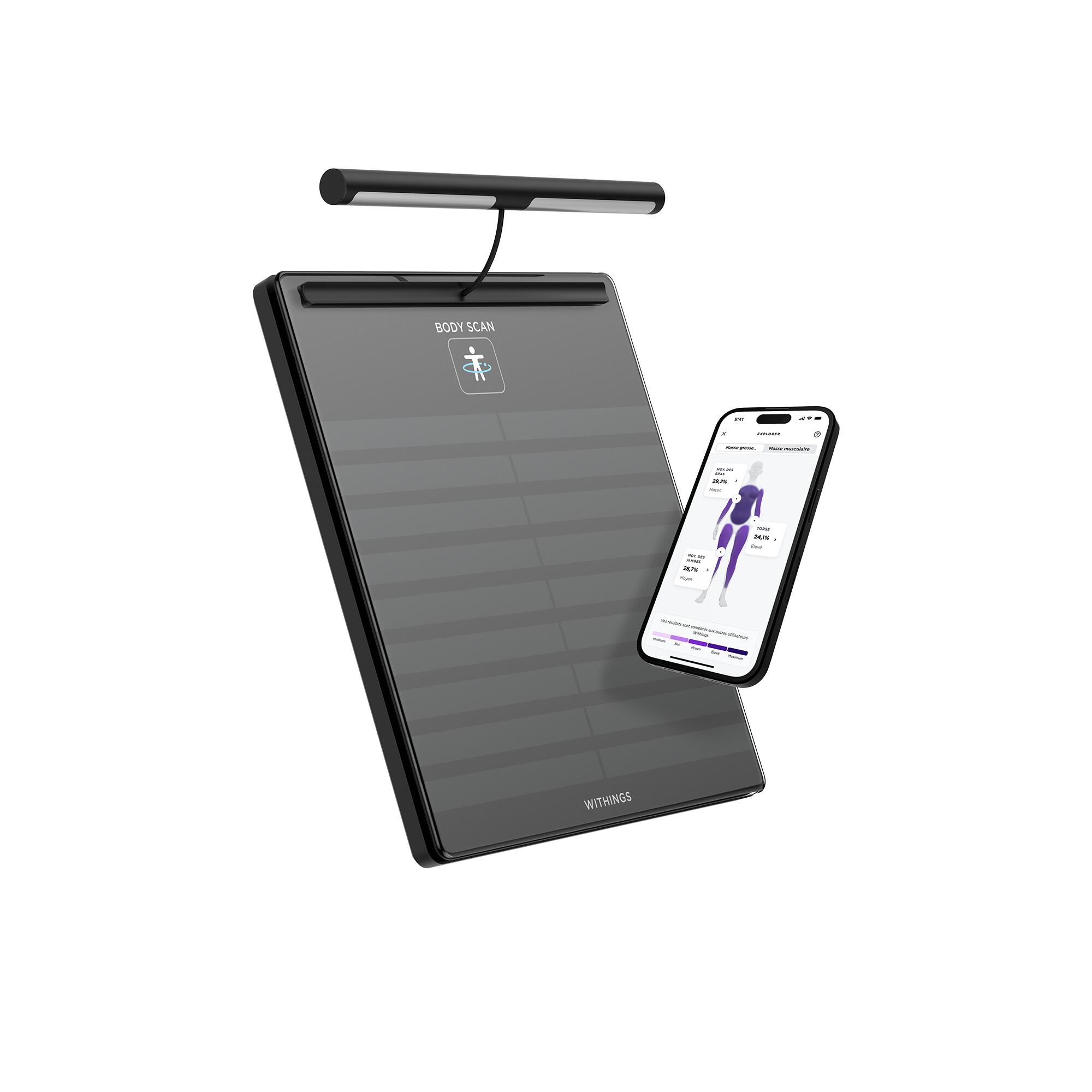 Withings Balança Body Scan Preto da Decathlon