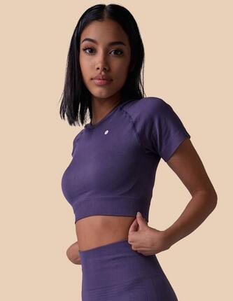 Crop top sans coutures Femme Fitness Naya