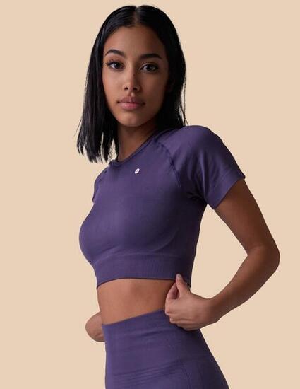 Crop top sans coutures Femme Fitness Naya