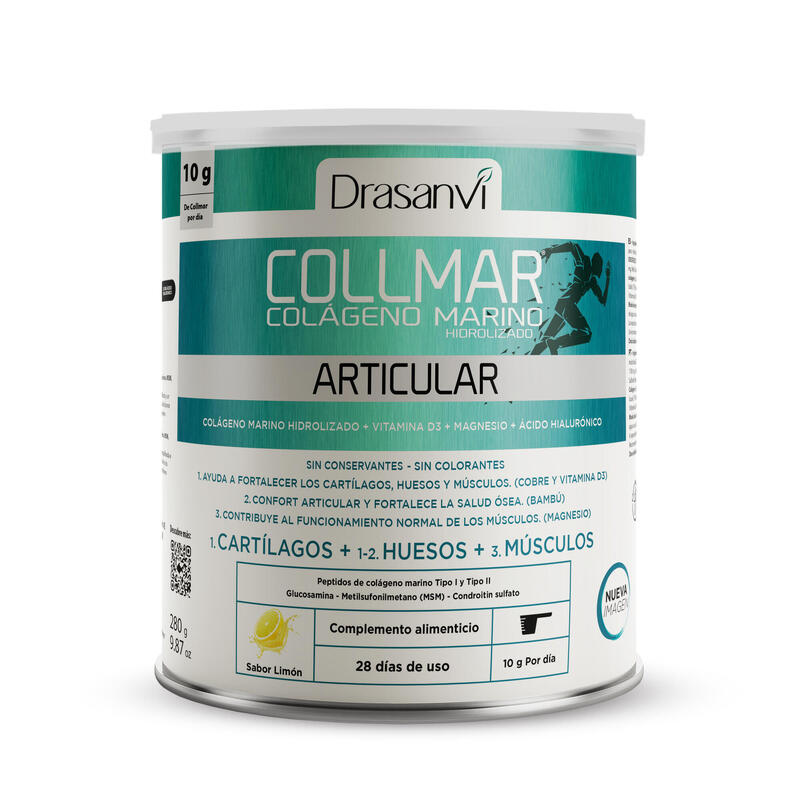 COLLMAR ARTICULAR LIMÃO 280G DRASANVI Exclusivo online      28,15€  Preço por quantidade 100,54€kg DRASANVI COLLMAR ARTICULAR LIMÃO 280G DRASANVIVendido e expedido por: FitnessZone  