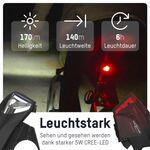 ANSMANN Fahrradbeleuchtung Set 2 Stk. StVZO, aufladbar, Vorderlicht & Rücklicht 7/7