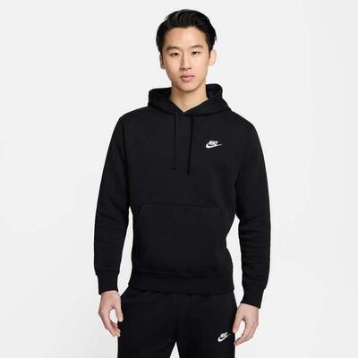 Veste manteau nike m nsw club hoodie po bb noir - nike