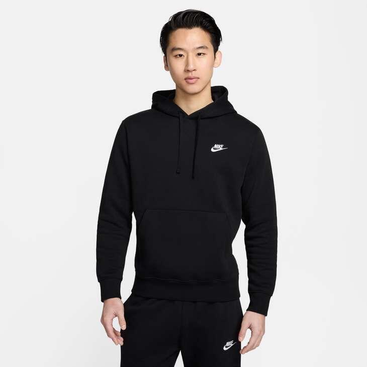 Pulóver Nike Sportswear Club Fleece, Fekete, Férfiak