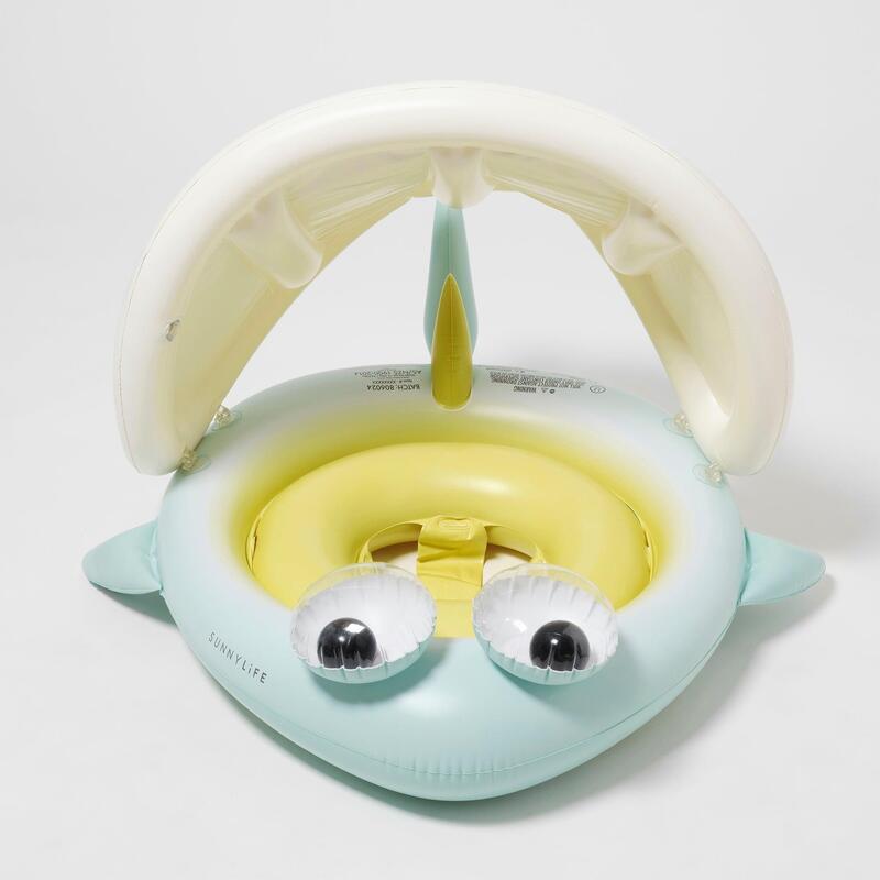 Salty the Shark Baby Float - Blue-Lime
