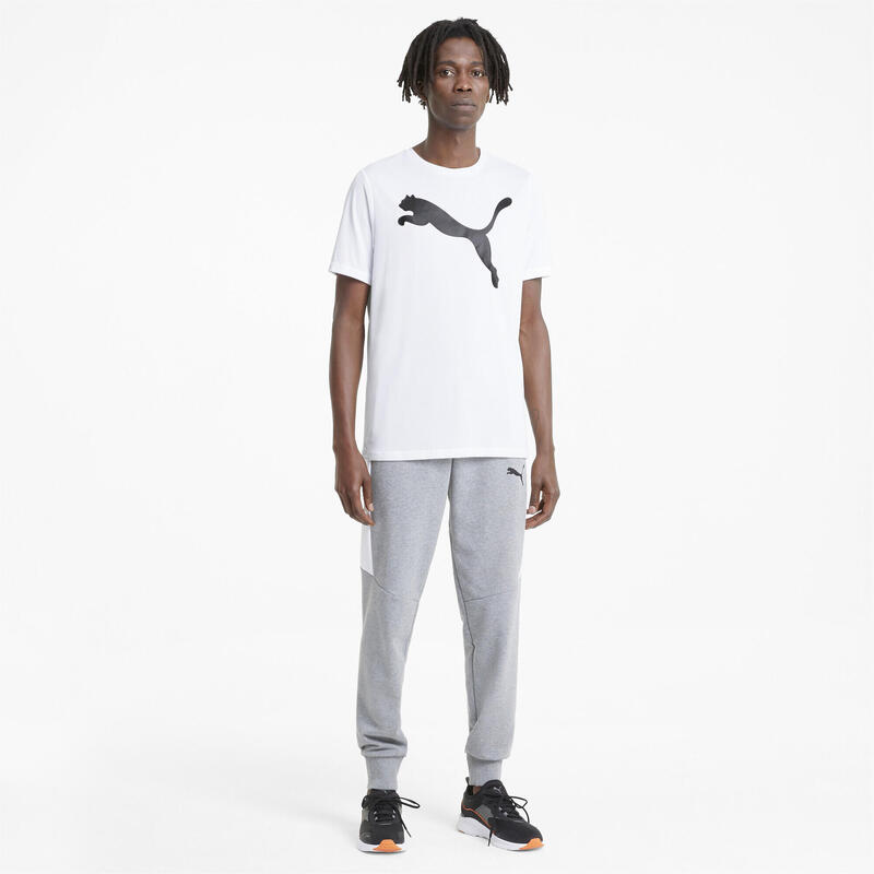 Active Big Logo T-shirt voor heren PUMA White