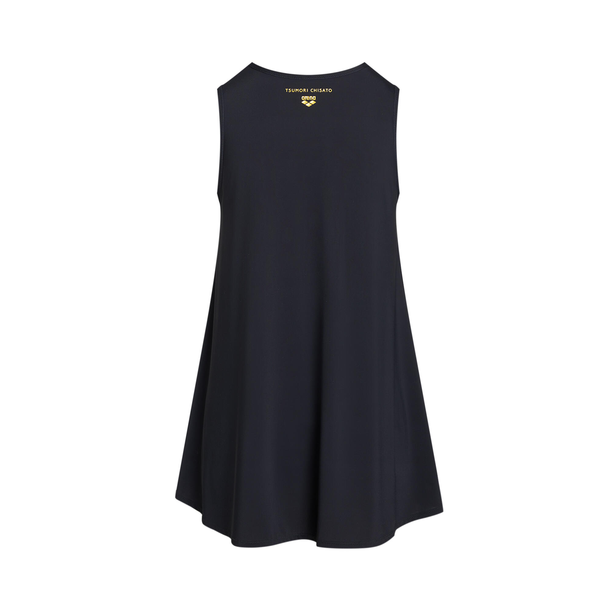 ARENA X TSUMORI CHISATO LADIES CAT GRAPHIC VEST COVER UP - BLACK