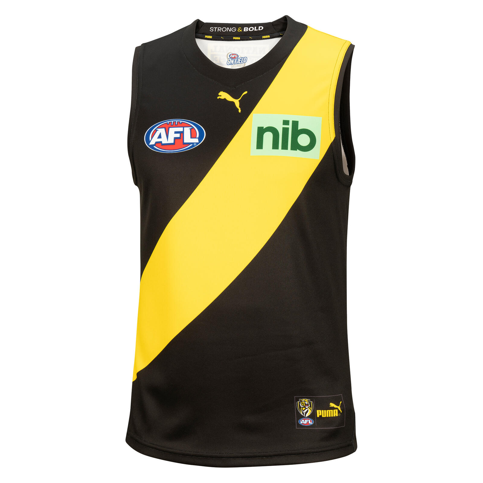 Richmond Tigers PUMA Youth Replica Home Guernsey | Black/ Yellow