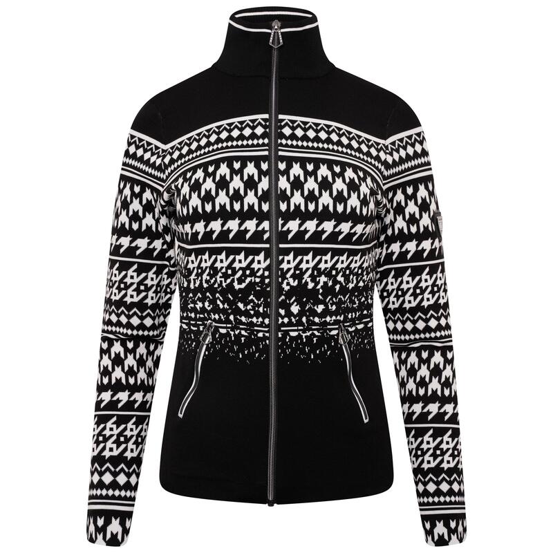 Lucent Dames Skiën Trui - Zwart / wit print