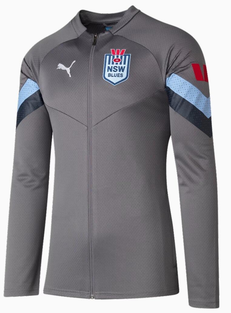 NSW Blues SOO PUMA Mens FZ Jacket CASTLEROCK