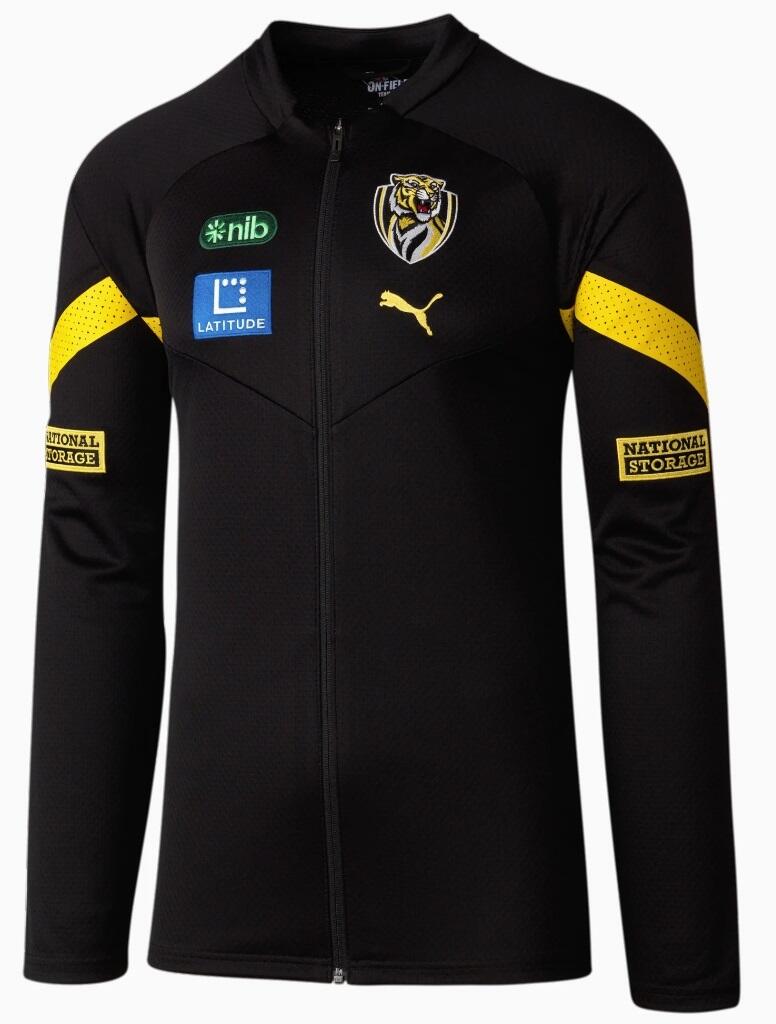 Richmond Tigers AFL PUMA Mens Training Jacket FZ | Black