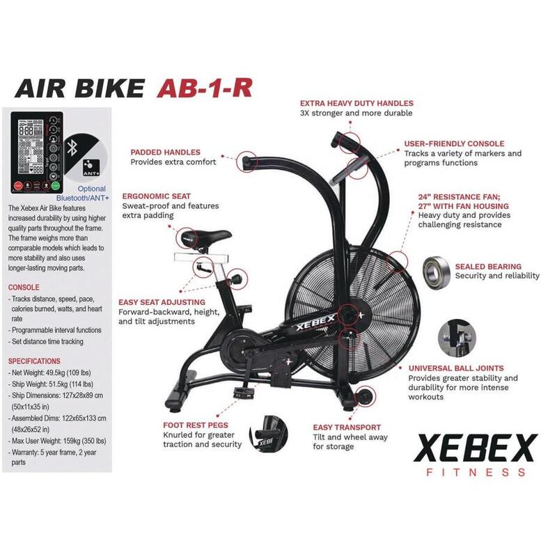 Vélo d'intérieur XEBEX AIR BIKE