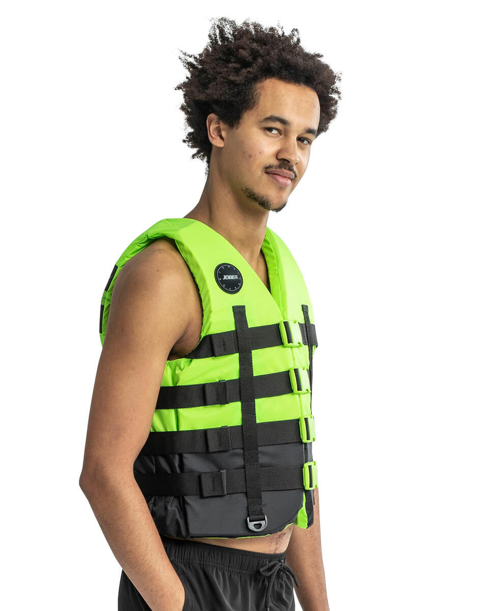 4 Buckle Lime Unisex 50N Schwimmweste Jetski Wakeboard Boot SUP Wasserski 2/5