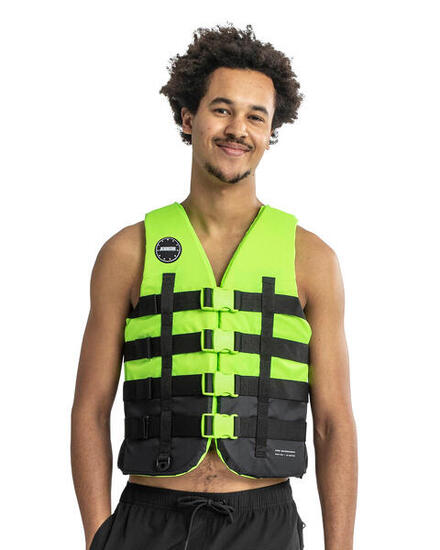 4 Buckle Lime Unisex 50N Schwimmweste Jetski Wakeboard Boot SUP Wasserski