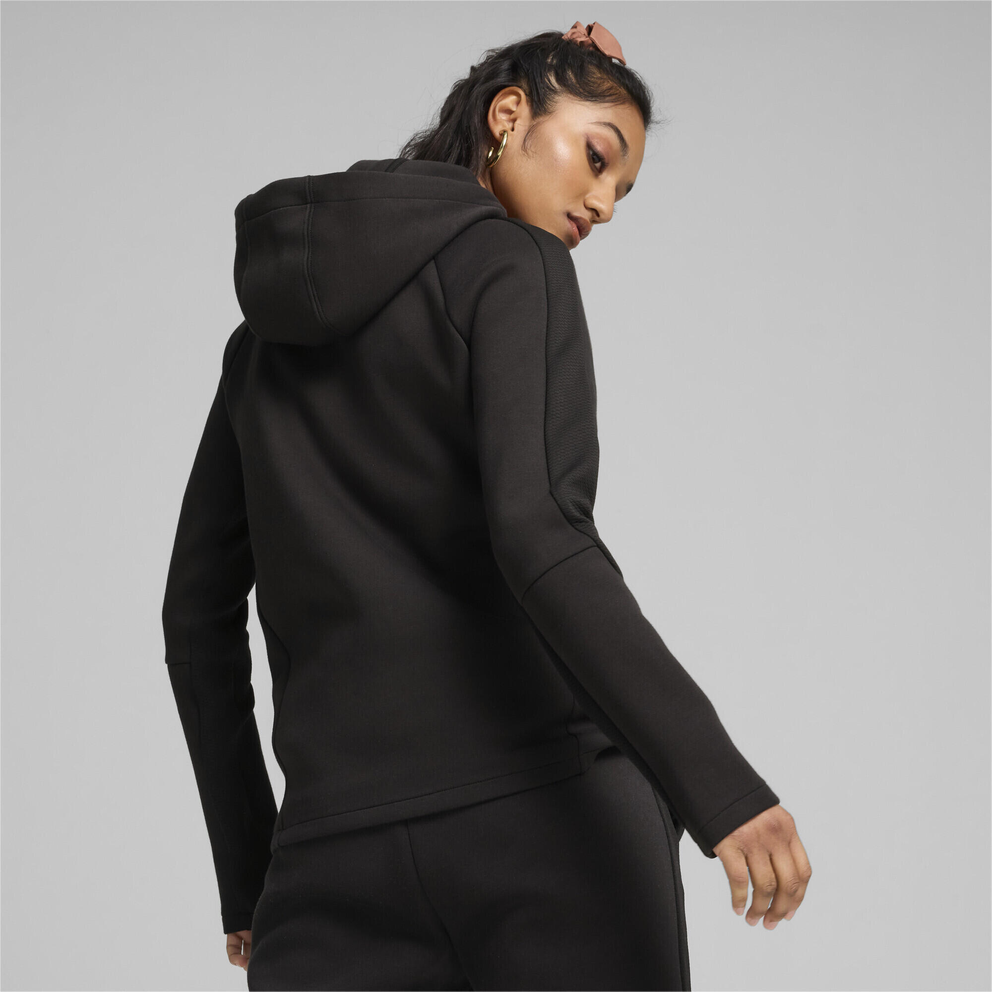 EVOSTRIPE Full-Zip kapucnis női kapucnis pulóver PUMA Black 6/7