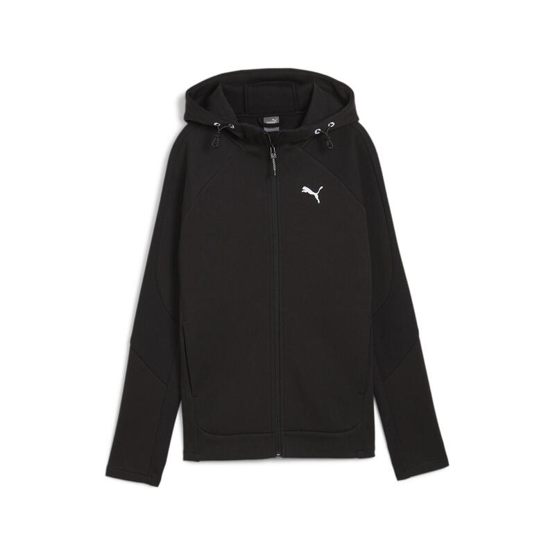 EVOSTRIPE hoodie met volledige rits voor dames PUMA Black