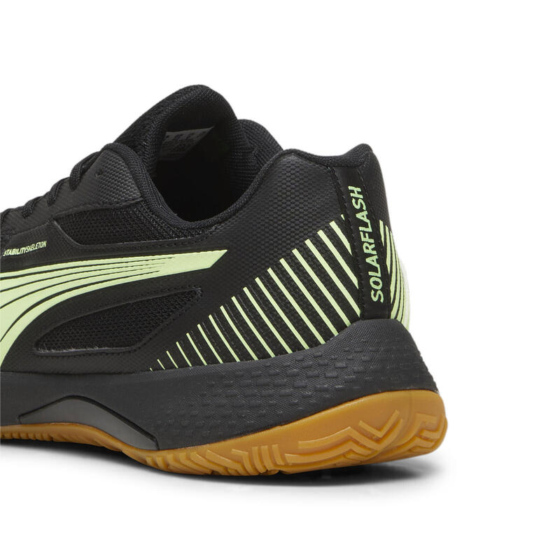 Solarflash III zaalschoenen PUMA Black Fizzy Apple Yellow