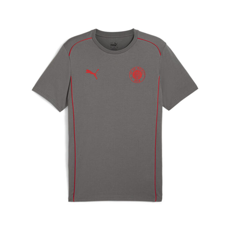 FC St. Pauli Casuals T-shirt voor heren PUMA Flat Medium Gray Red