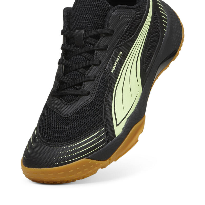 Solarflash III zaalschoenen PUMA Black Fizzy Apple Yellow