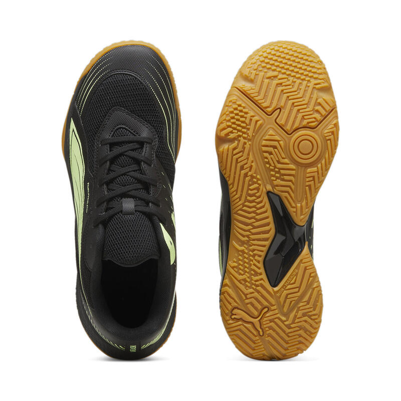 Solarflash III zaalschoenen PUMA Black Fizzy Apple Yellow