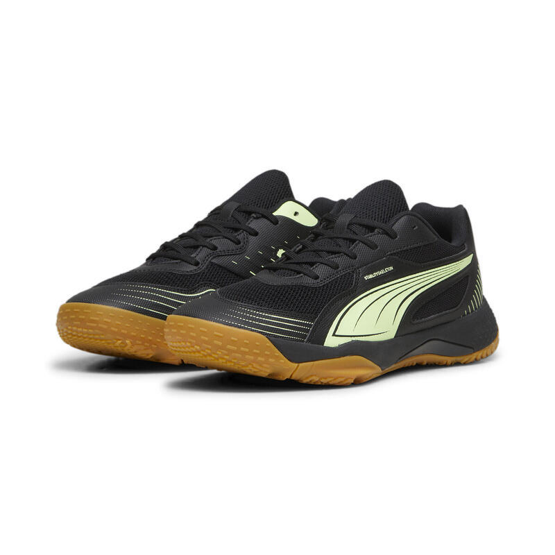 Solarflash III zaalschoenen PUMA Black Fizzy Apple Yellow