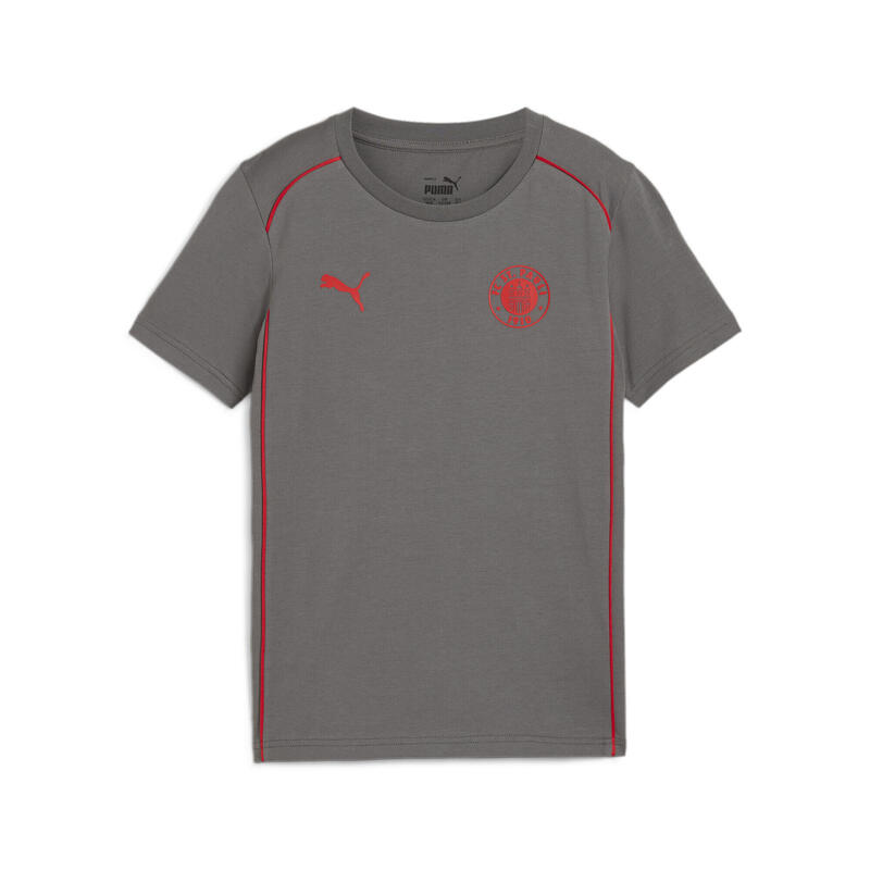 FC St. Pauli Casuals T-shirt voor jongeren PUMA Flat Medium Gray Red