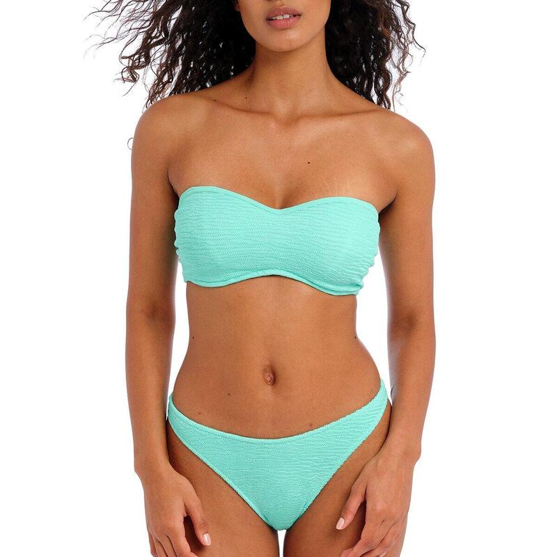 Haut de maillot bandeau texturé à armatures Ibiza waves