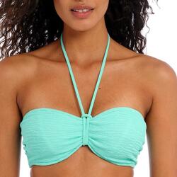 Haut de maillot bandeau texturé à armatures Ibiza waves
