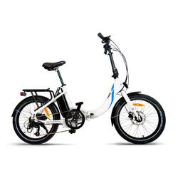 Urbanbiker Mini | VAE pliable | 100KM Autonomie | Blanc | 20"