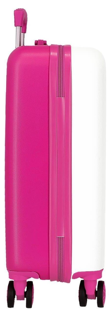 Maleta de cabina ABS rígida Reebok Maveryck 55cm 34L Blanco/Fucsia 3/5