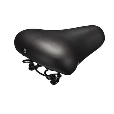 Selle comfort fietszadel unisex - city - zwart
