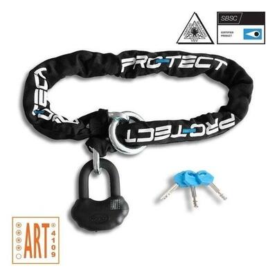 Pro-tect art 4 kettingslot - topaz+ u-lock - 120cm