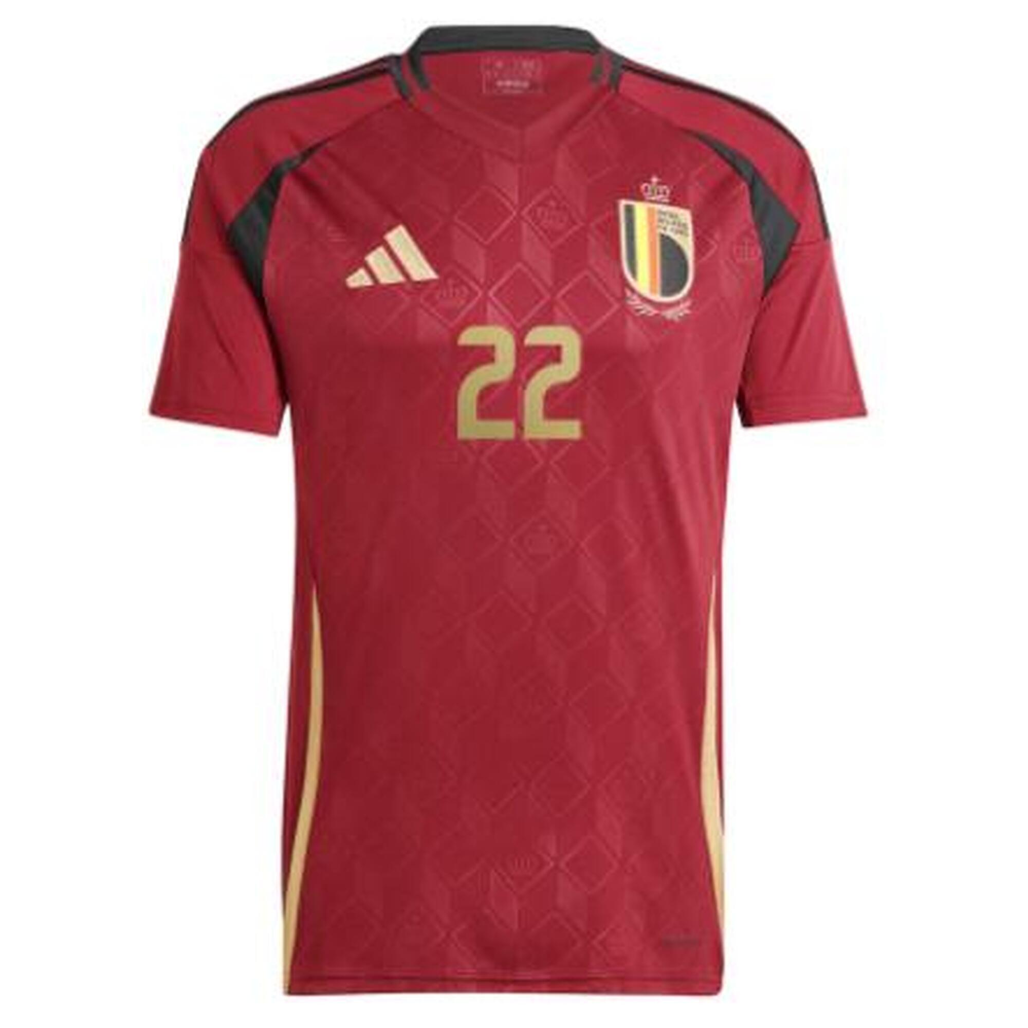 Maillot domicile avec flocage Doku Belgique EURO 2024 Adulte L