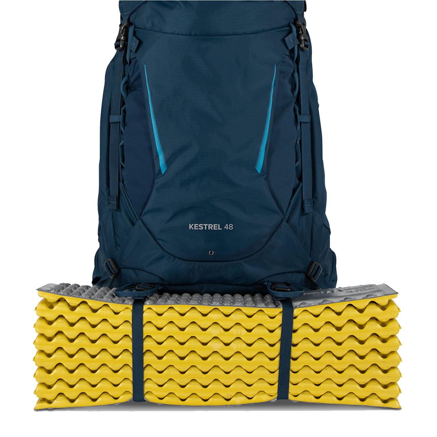 Sac à Dos Osprey Kyte 46 Airscape - Pour Randonnée Et Camping - Léger, Bleu Marine - Occasion